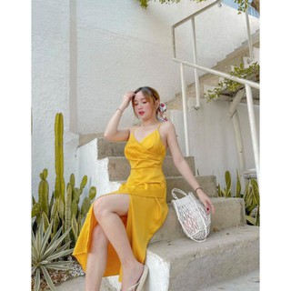 ĐẦM 2 DÂY VÀNG MAXI XẺ TÀ 10390