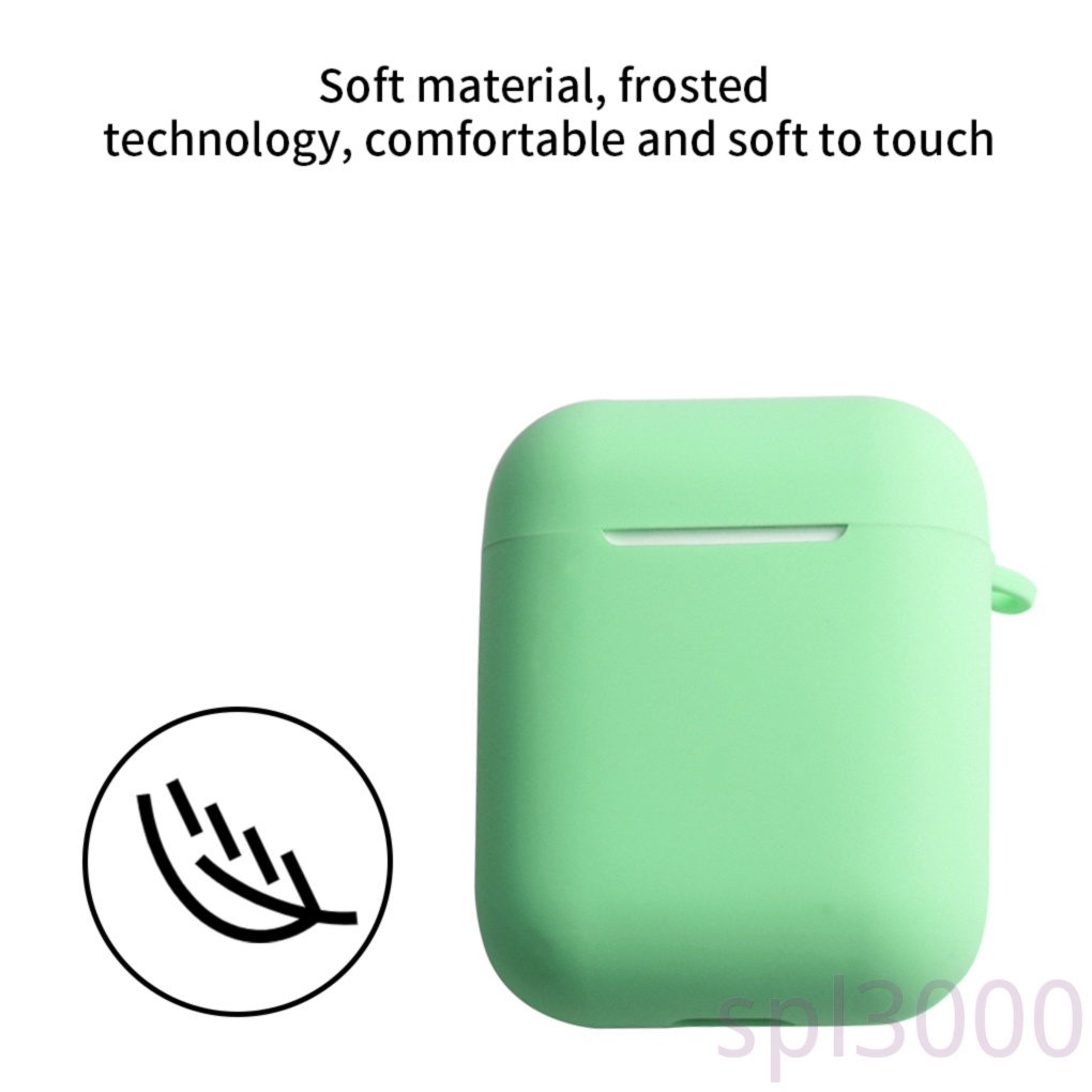 Vỏ bảo vệ hộp sạc tai nghe bluetooth không dây bằng silicon cho Airpods I9S/ I10/ I11/ I12