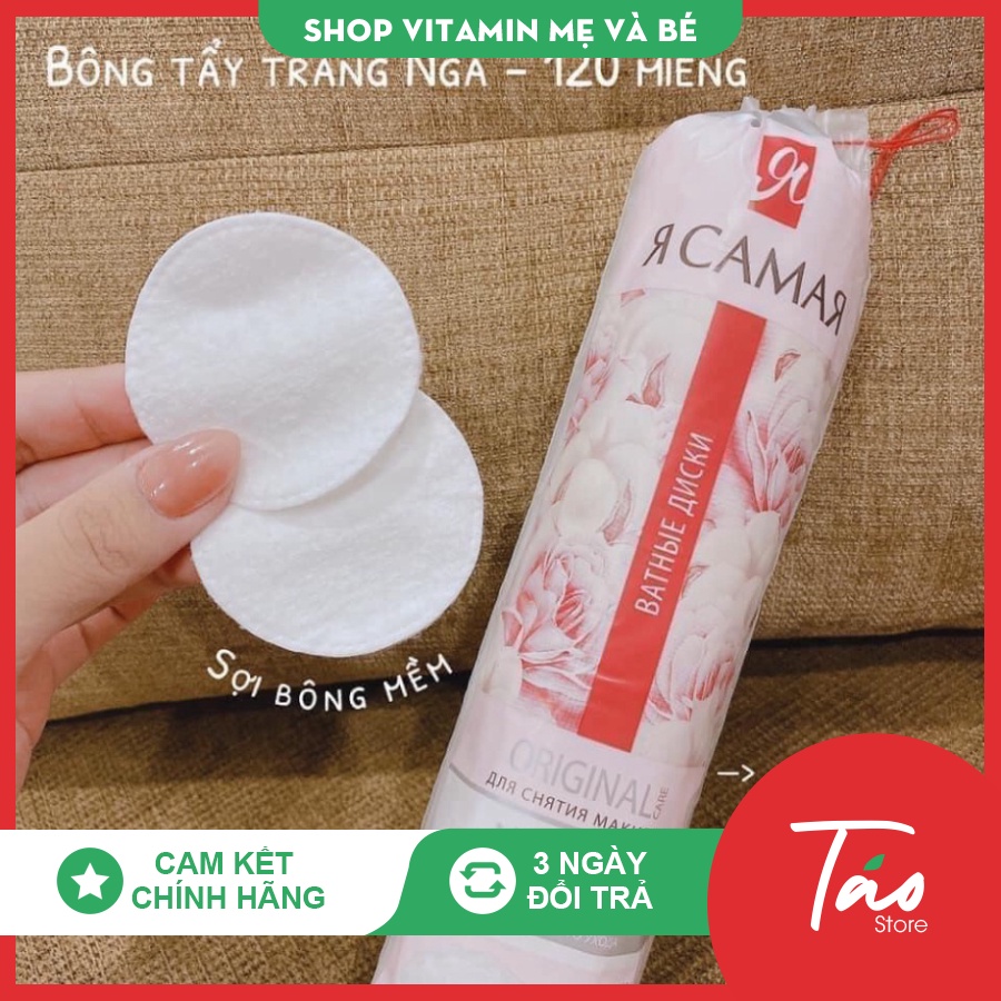 Bông Tẩy Trang Rcamar Nga 120 Miếng