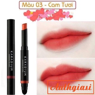 Son thỏi hai đầu KARADIUM SMUDGING TINT STICK màu 03 cam tươi siêu hot
