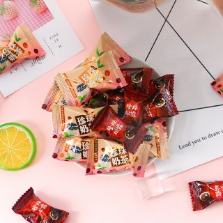 Combo kẹo trà sữa, kẹo bọc dâu