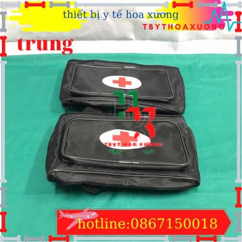 Túi Cứu Thương Cỡ Trung 30x20x22cm - Túi Y Tế ( Màu Đen)