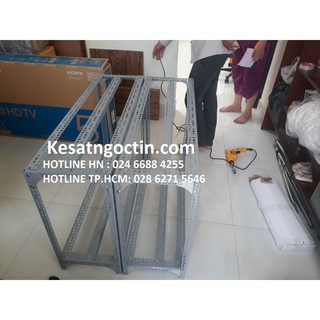 khung sắt v lỗ để hàng cao 800 x rộng 300 x dài 1200