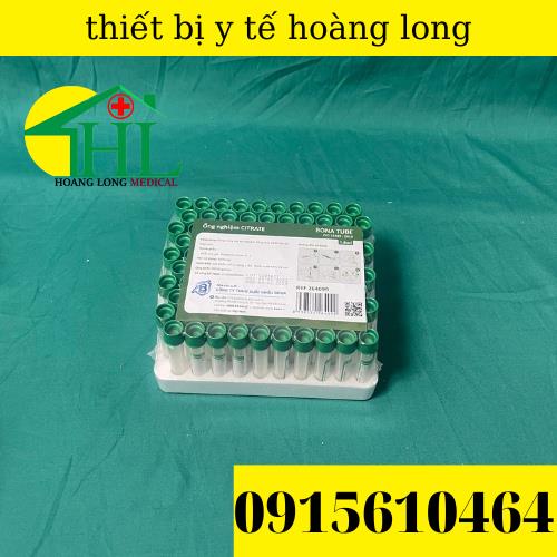 Ống nghiệm kháng đông CITRATE 2ml  hộp 100 tube