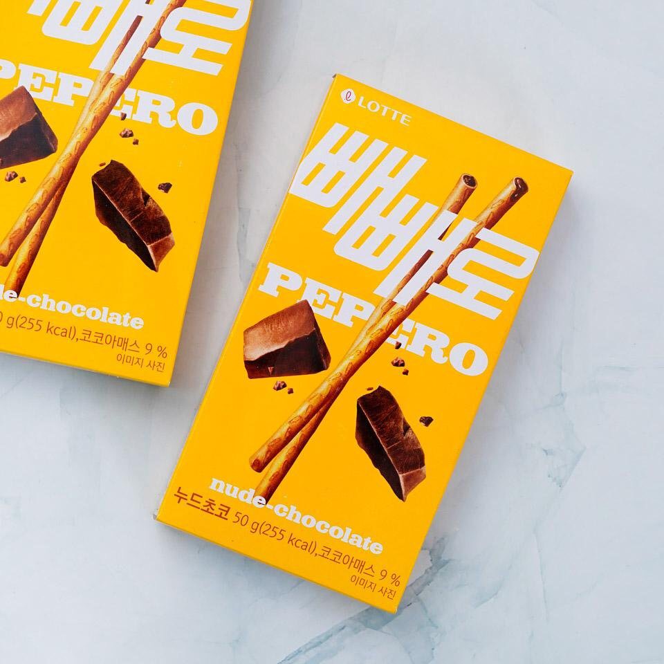 Bánh Quy Pepero 누드 빼빼로 LOTTE HÀN QUỐC - HÀNG NHẬP KHẨU CHÍNH HÃNG
