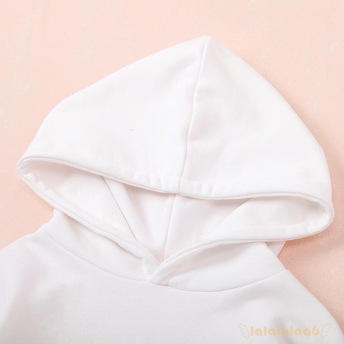 Áo Khoác Hoodie Màu Trơn Cho Bé Gái