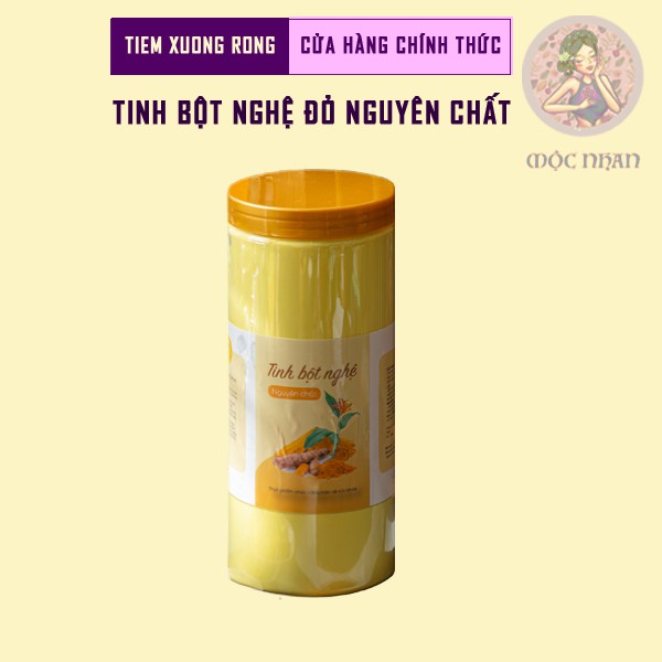 Tinh bột nghệ đỏ nguyên chất 100 loại cao cấp, uống đẹp dáng, sáng da, tốt cho dạ dày, hàng mới MỘC NHAN 500g - handmade