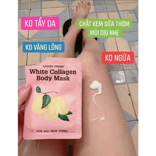 Tắm trắng chanh white collagen body mask - ủ trắng chanh