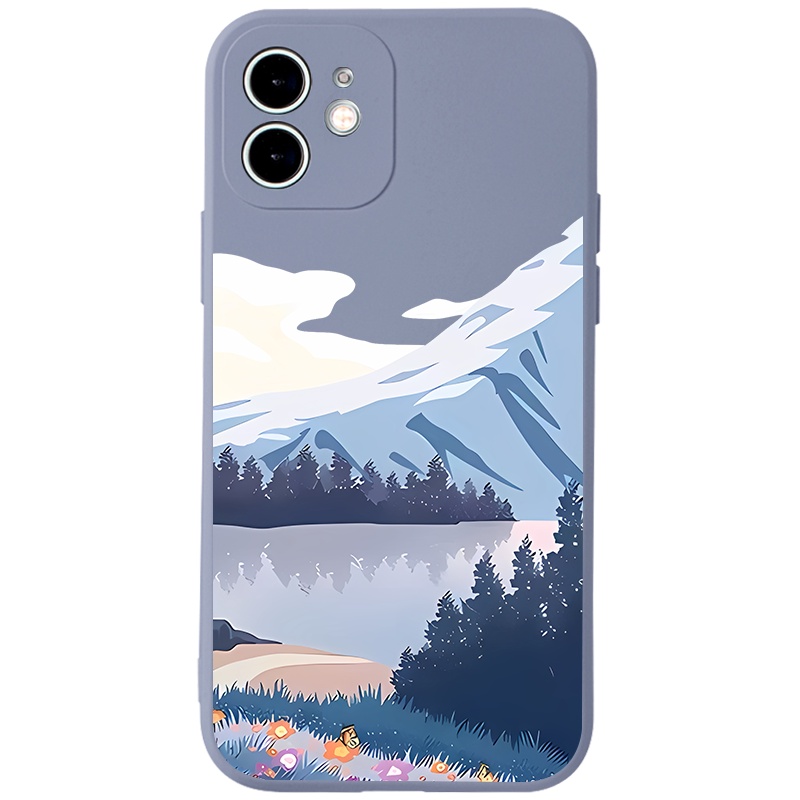 Ốp lưng JURSUE mềm viền vuông hình dễ thương đẹp Cho iPhone 14 13 12 11 Pro Max SE 2020 X XR XS 8 7 ip 6S 6 Plus Y2400