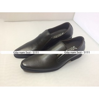 (Freeship) Giày Da Nam Công Sở Đẹp - S111 (Đen)