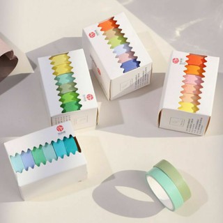 Washi tape bộ 6 cuộn nhiều màu sắc
