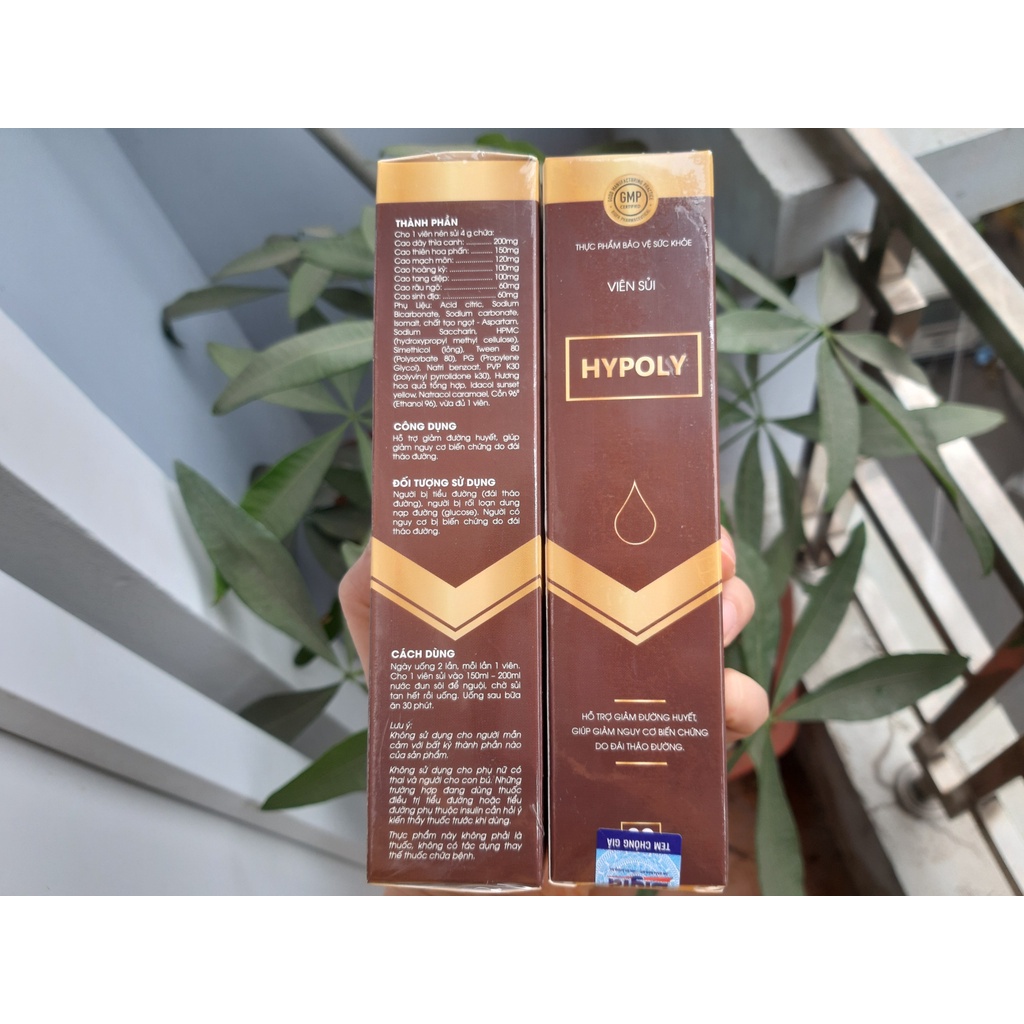 ✅ Viên Sủi Tiểu Đường HYPOLY 3 Tem ✅ Chuyên giảm hạ đường huyết giảm nguy cơ biến chứng do đái tháo đường