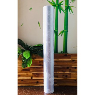 Combo 5m decal dán kính mờ hoa hồng trắng BINBIN DK36