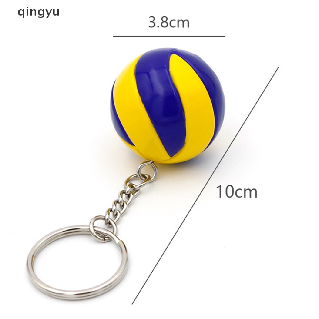 Móc Chìa Khóa Hình Quả Bóng Chuyền Mini Bằng PVC