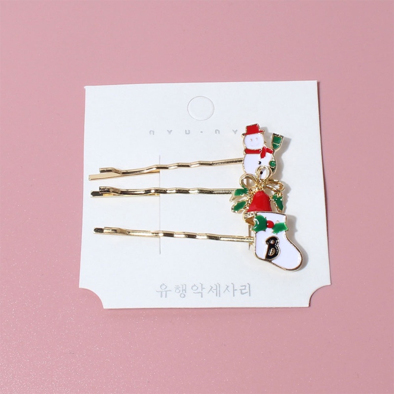 Kẹp Tóc Hợp Kim Hình Cây Thông Noel