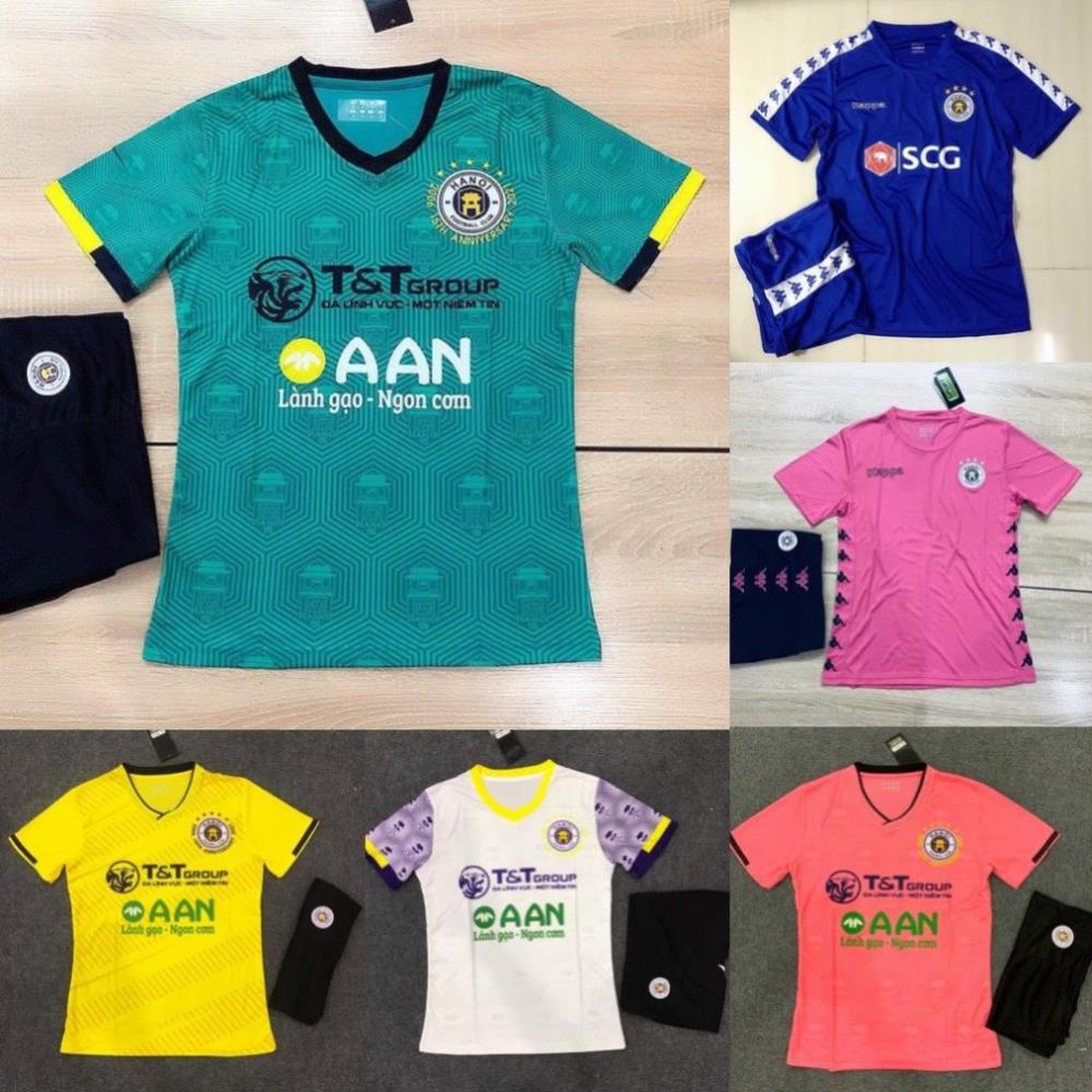 Bộ Áo Đấu ⚡ FREESHIP ⚡ Quần Áo Bóng Đá Hà Nội kappa vải thun thái hàng cao cấp ⚡ *