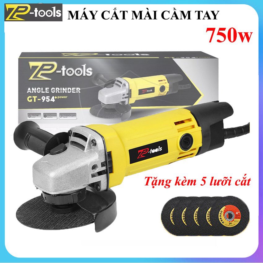 Máy mài góc, máy cắt cầm tay chính hãng ZPtool GT954 | Cưa - mài - đánh bóng - chà nhám trên mọi bề mặt| Tặng 5 lưỡi cắt