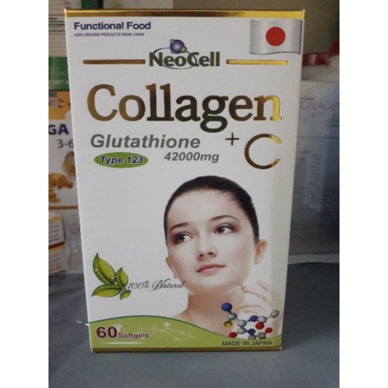 Viên uống đẹp da Collagen +C Glutathione Neocell 42000mg