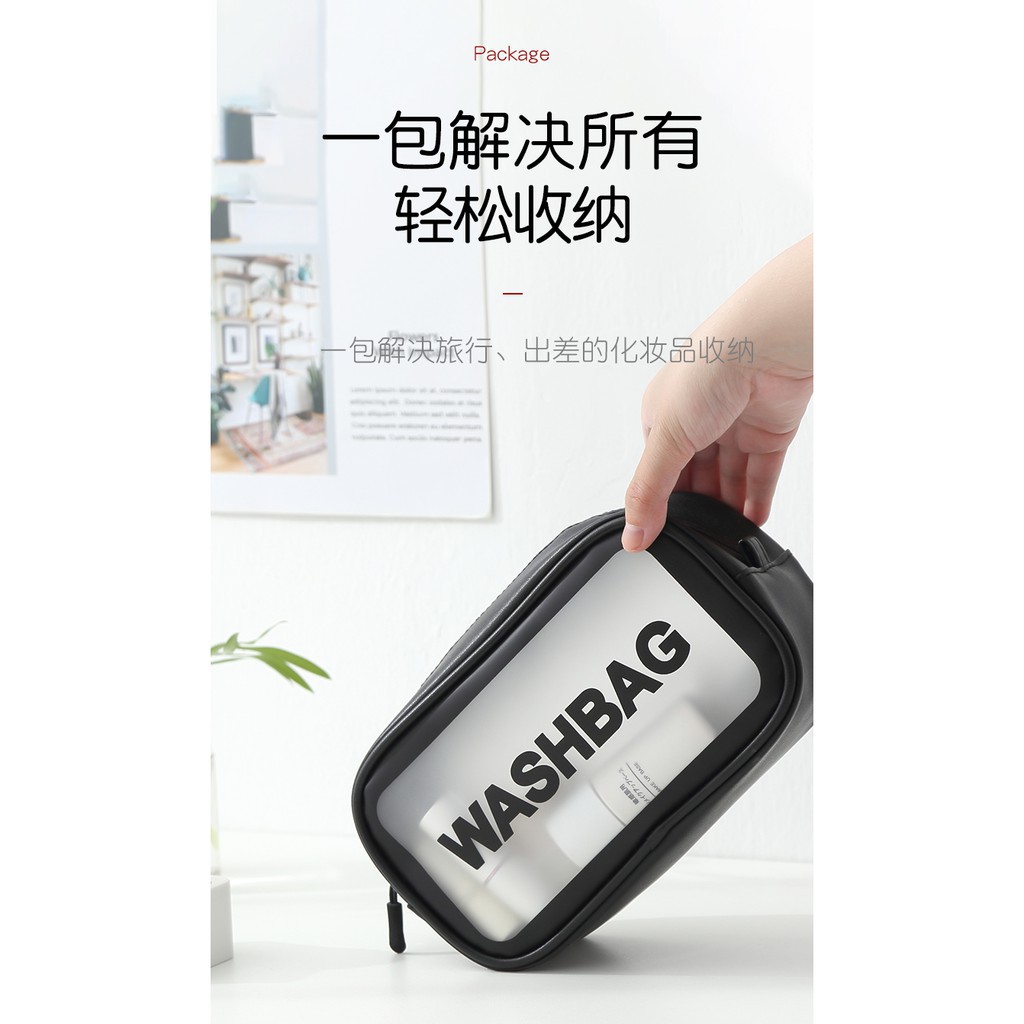 SET 3 TÚI WAHSBAG ĐỰNG MỸ PHẨM SANG CHẢNH