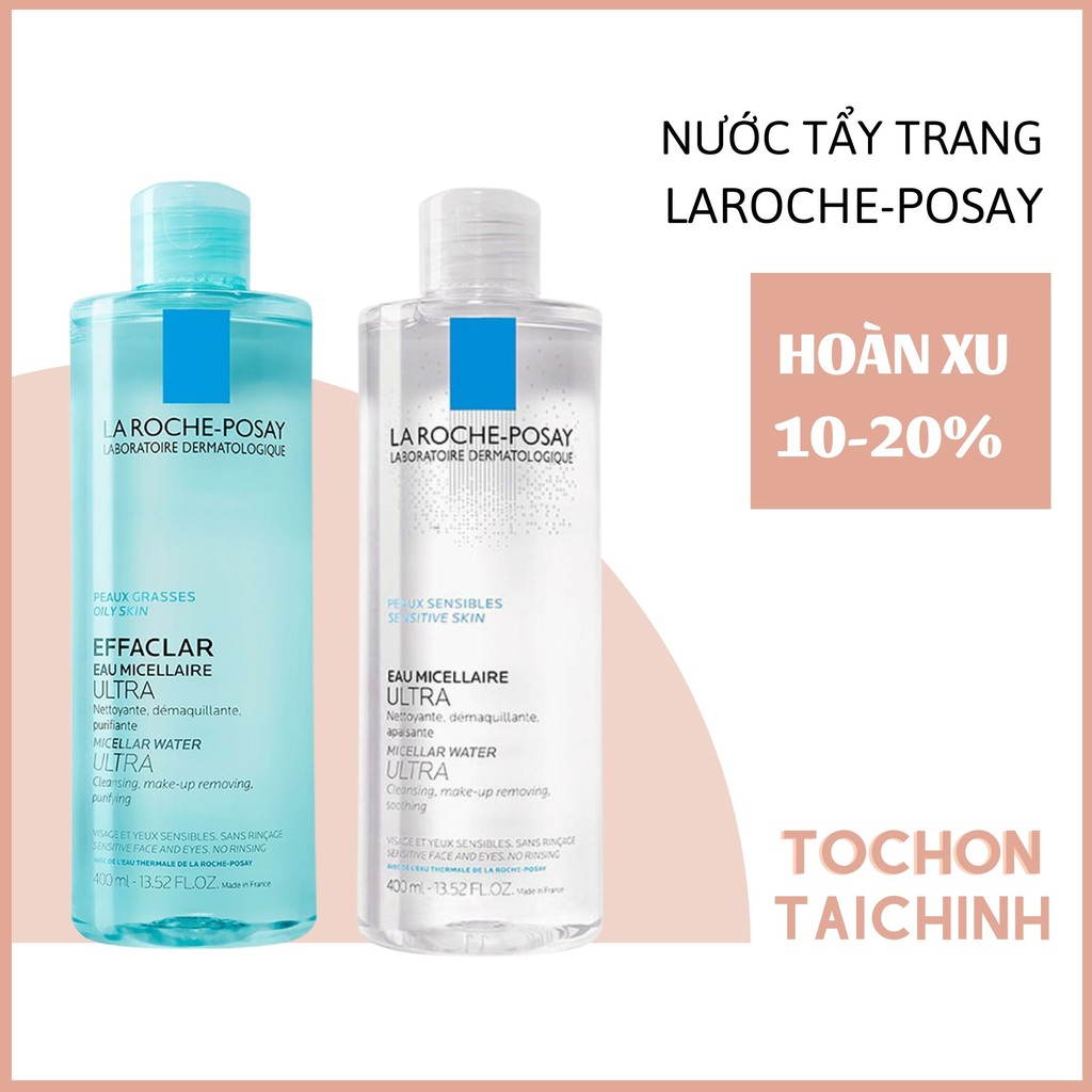 Nước tẩy trang Laroche Posay Micellar Water Ultra Oily 400ml cho da dầu và da nhạy cảm | BigBuy360 - bigbuy360.vn