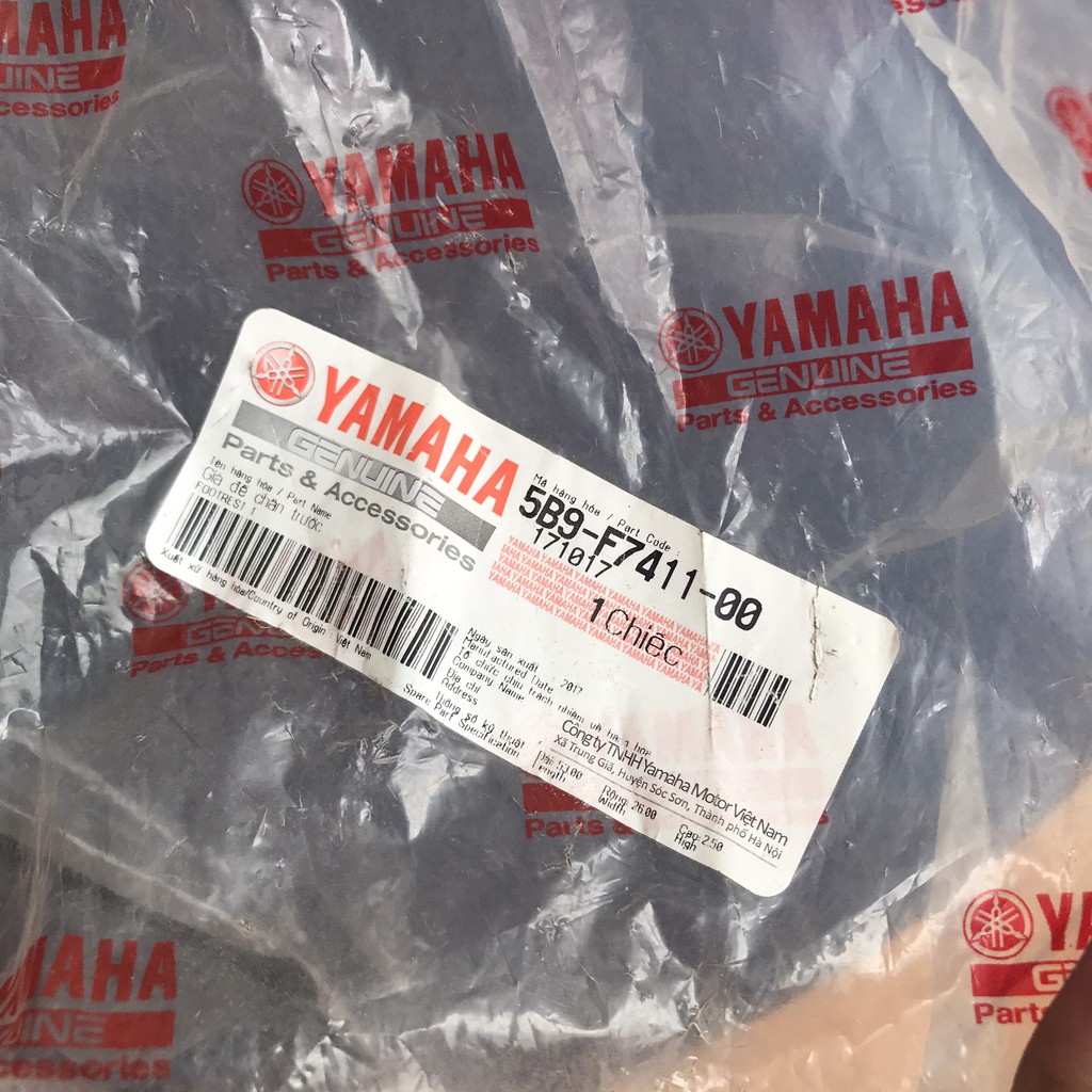 Giàn để chân, gác (giá) để chân trước chính hãng Yamaha xe Gravita, Exciter 4 số, Taurus, Jupiter, Ex 5 số, Ex 150
