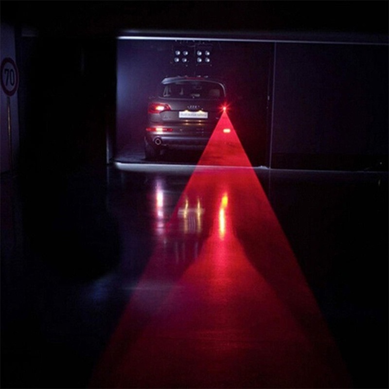 SEAMETAL Đèn LED Cảnh Báo Chống Va Chạm Ánh Sáng Laser Tiện Dụng Cho Xe Mô Tô
