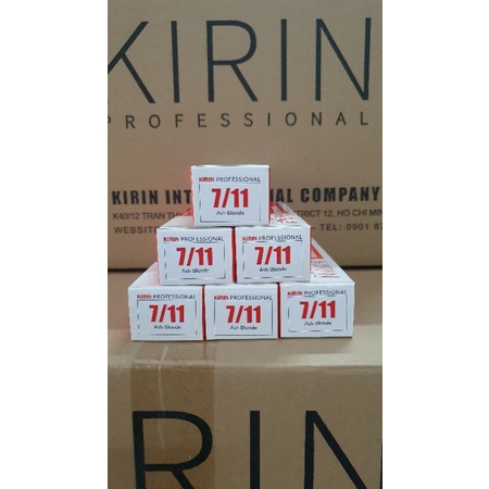 thuốc nhuộm tóc dưỡng chất collagen mềm mượt, bóng tóc + Oxy trợ nhuộm || KIRIN 7/11