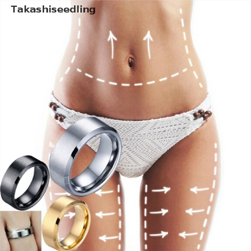 Nhẫn nam châm bằng thép không gỉ hỗ trợ giảm cân chăm sóc sức khỏe