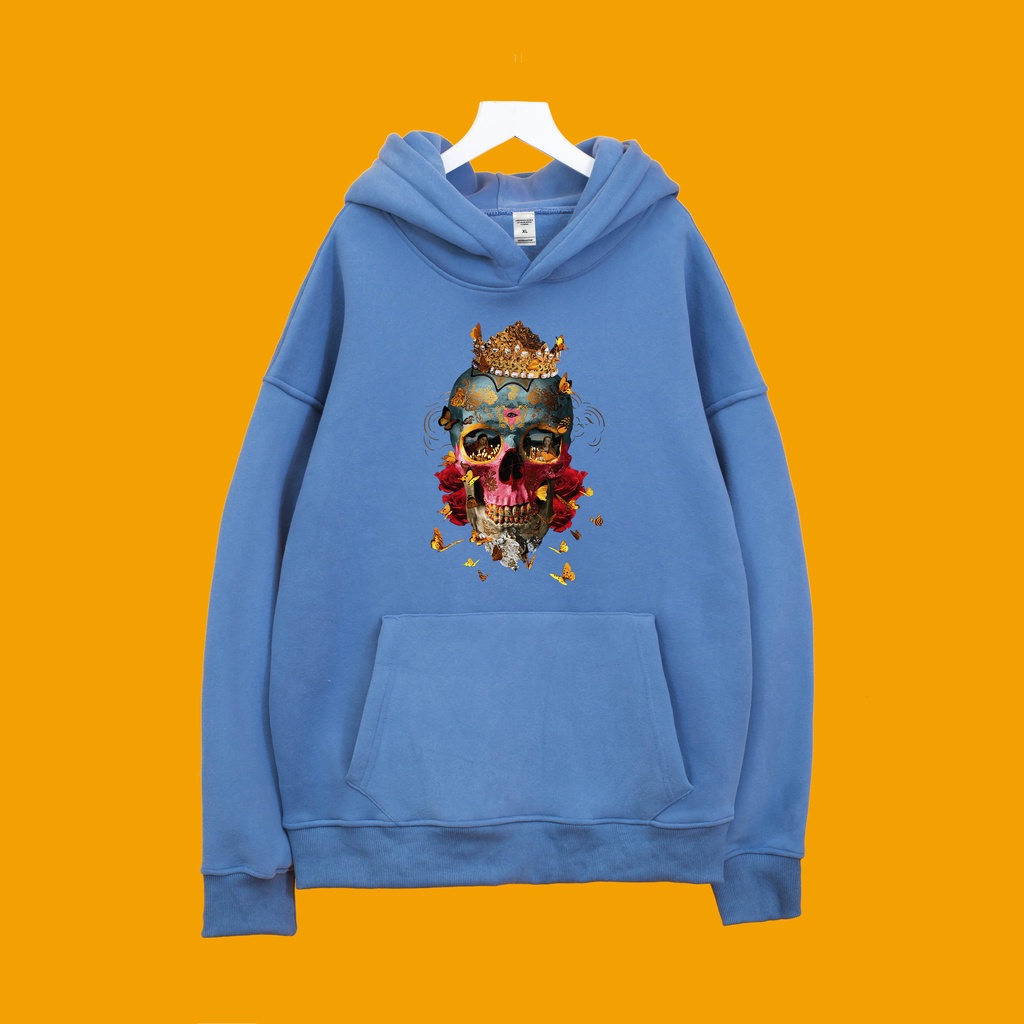Áo Nỉ Hoodie ĐẦU LÂU 6 Dogo Store , áo hoodie nam nữ nỉ bông cotton