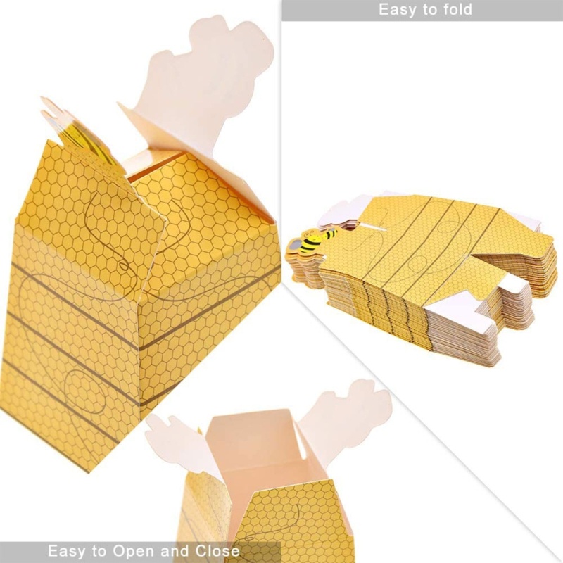 Hộp Giấy Đựng Bánh Kẹo Hình Chú Ong Hoạt Hình Siêu Dễ Thương