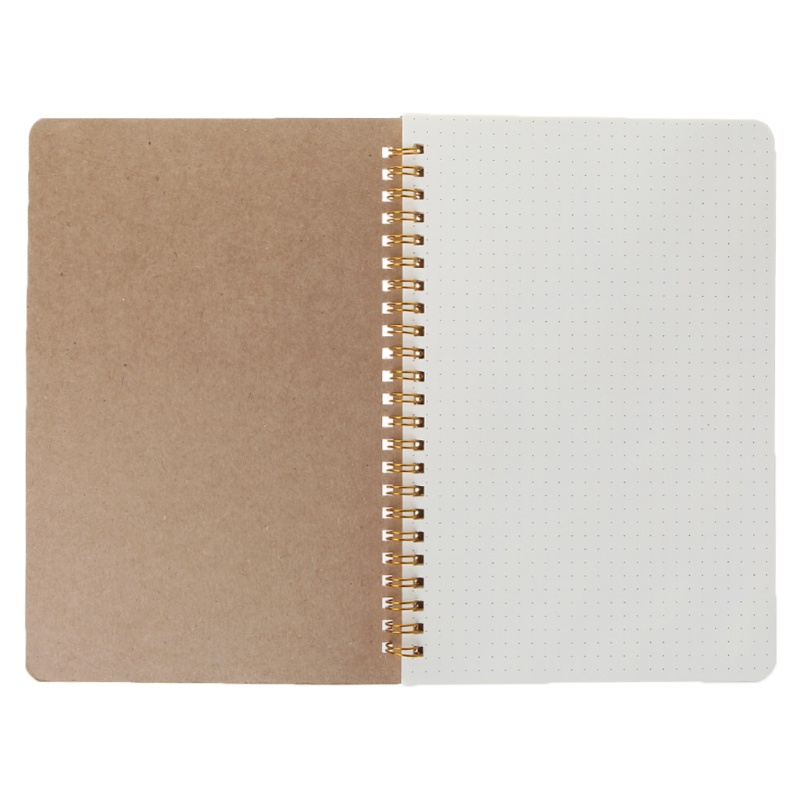 Sổ Tay Kraft Bìa Chấm Bi Khổ A5