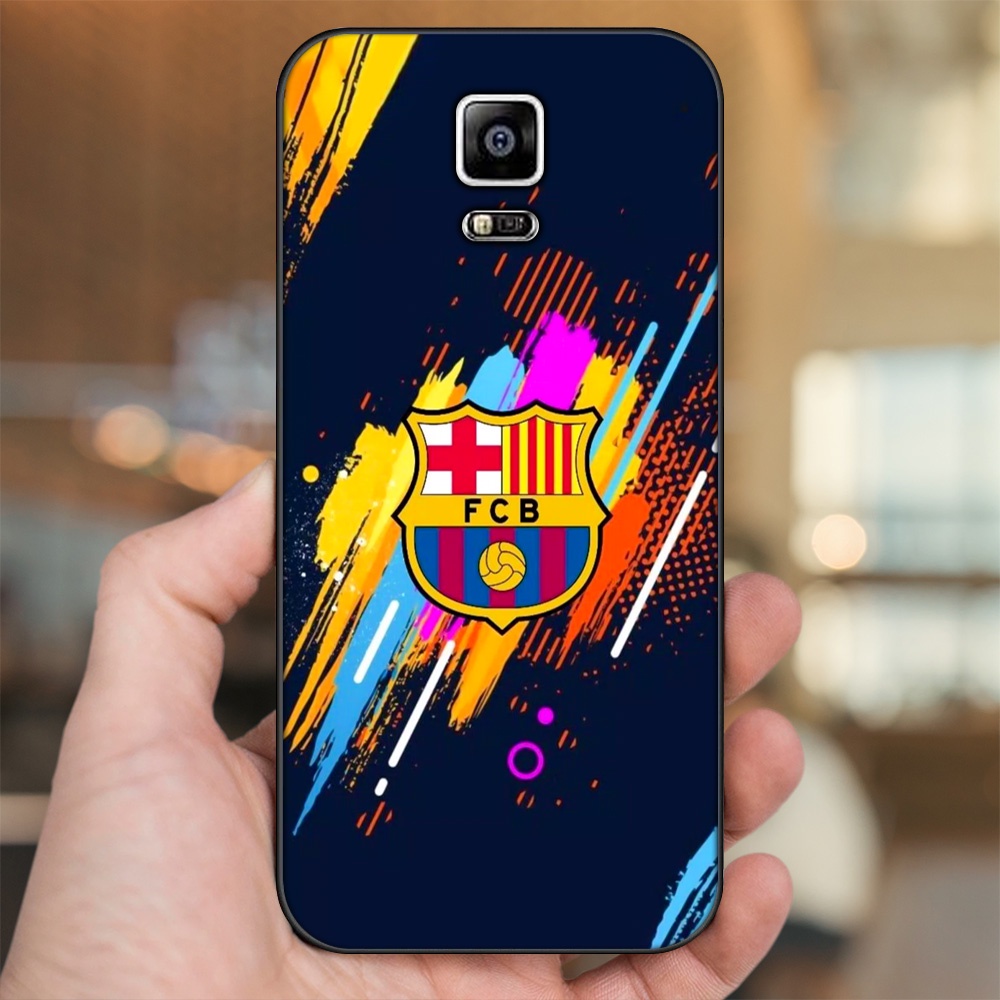 Ốp lưng Samsung Note 4 viền đen in hình Barcelona Barca