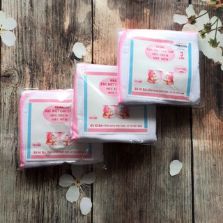 Set 10 khăn sữa Kiba 3 lớp đẹp cho bé