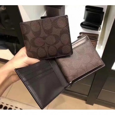 Coach Ví Da Ngắn Thời Trang Dành Cho Nam 74929 74064 74974