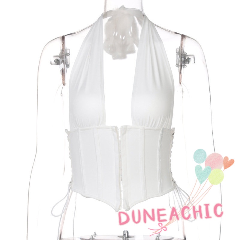 Áo yếm DUNEA hở lưng phong cách đường phố gợi cảm cho nữ