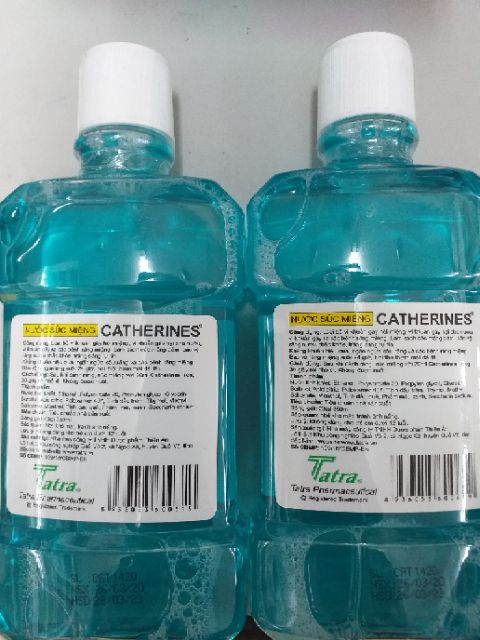 Nước súc miệng Catherines hương bạc hà, quế, khuynh diệp