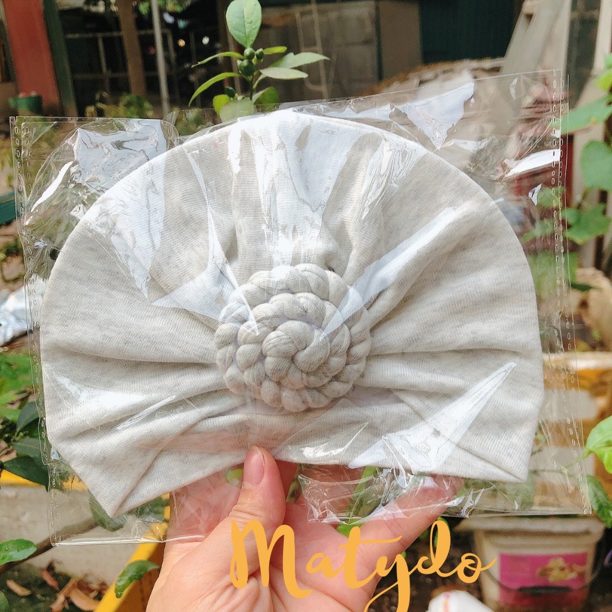 Mũ Tuban, Nón Băng Đô Trùm Đầu Cho Bé Gái Xoắn Ốc Siêu Cưng