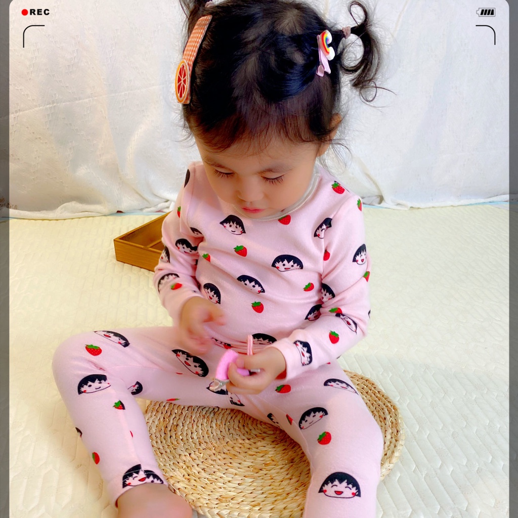 Bộ Đồ Ngủ Tay Dài Chất Cotton In Họa Tiết Hoạt Hình Dễ Thương Thoải Mái Thời Trang Mùa Thu Cho Bé Trai Và Gái 7 Tuổi