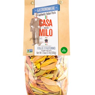Nui Rau Củ Nhiều Màu Sắc Foglie D'autunno Pasta hiệu Casa Milo 500g