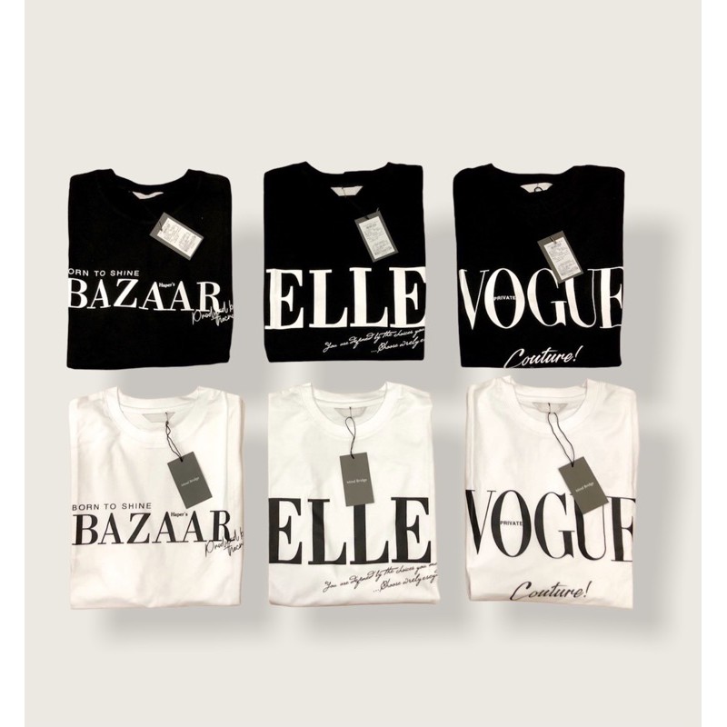 ÁO PHÔNG NỮ CỔ TRÒN FORM RỘNG BAZAR ELLE VOGUE XUẤT HÀN MIND BRIDGE CHUẨN XỊN