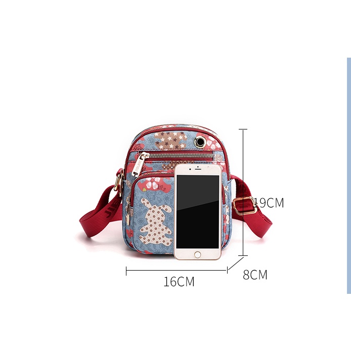 Túi Đeo Chéo Nhiều Ngăn Thời Trang Cho Nữ