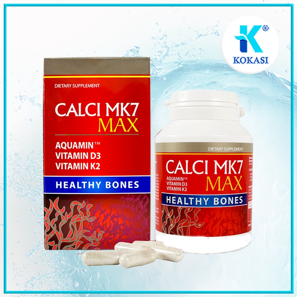 CALCI MK7 MAX - ổ sung Canxi, Vitamin D3 và Vitamin K2, hỗ trợ hấp thu Canxi vào xương.