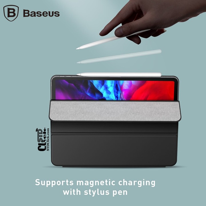 BAO DA IPAD PRO 11 2020 BASEUS SIMPLISM THREE-FOLD NAM CHÂM HÍT LƯNG CHÍNH HÃNG | BigBuy360 - bigbuy360.vn