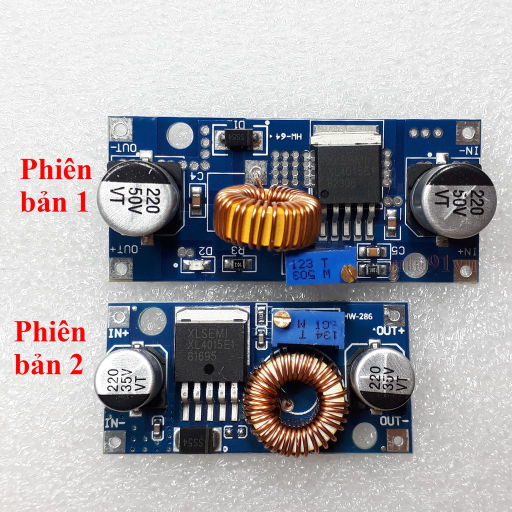 Mạch Hạ Áp - BUCK DC-DC 5A XL4015 ADJ - có kèm tản nhiệt