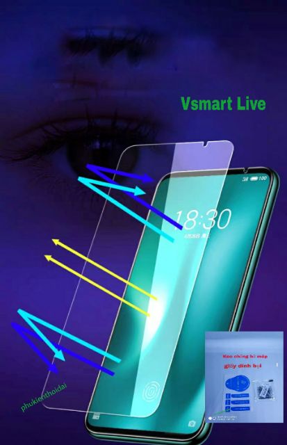 Cường lực Vsmart Live / Active 3 / Joy 3 / Joy 4 / Live 4 tím chống UV hại mắt chất đẹp