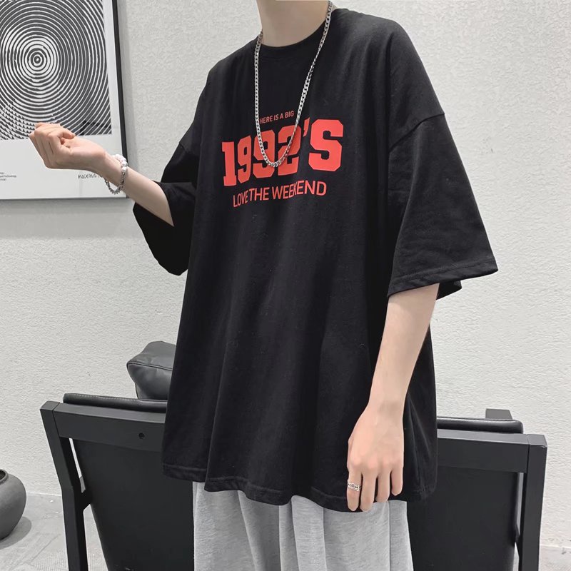 Áo Thun Nam Tay Ngắn In Chữ Thời Trang Trẻ Trung Size S-8XL