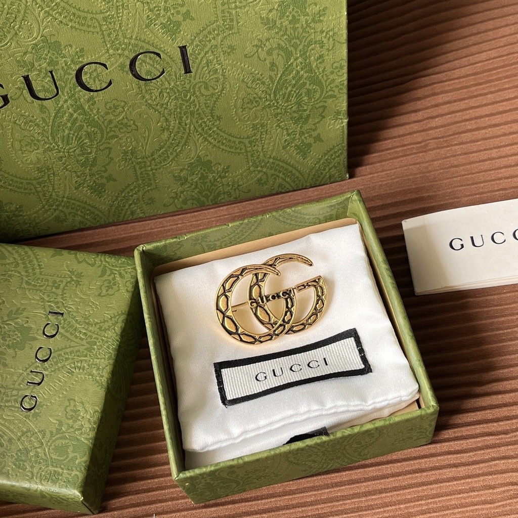 Ghim Cài Áo Hình Cà Vạt/Cà Vạt Thương Hiệu Gucci Thời Trang Dành Cho Nữ Và Nam