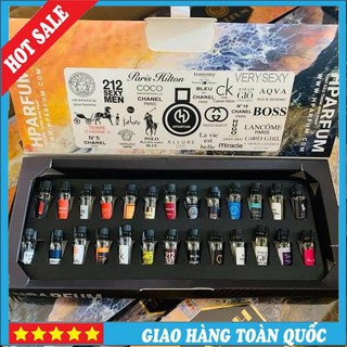 Set tinh dầu nguyên chất hparfum 26 mùi - cam kết 100%