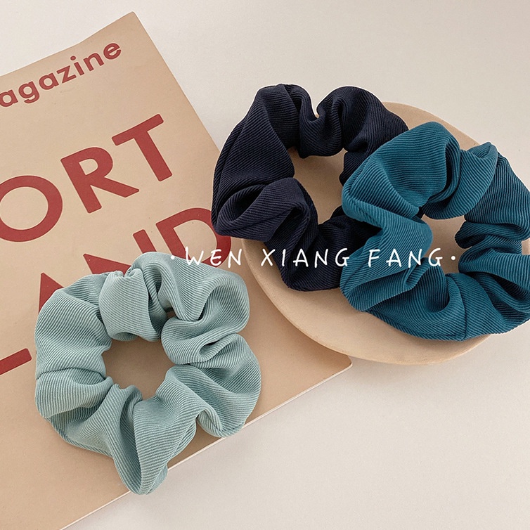 Dây cột tóc ngọt ngào hình tròn kiểu Pháp màu Hàn Quốc
