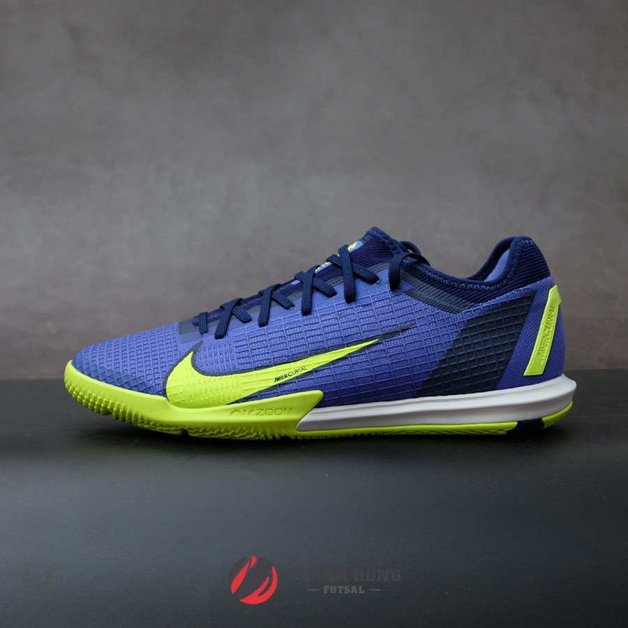 GIÀY ĐÁ BÓNG CHÍNH HÃNG NIKE ZOOM MERCURIAL VAPOR 14 PRO IC - CV0996-574 - XANH TÍM/DẠ QUANG